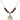 Saint Sebastian Cross Birthstone Necklace | 3/4 inch | 6mm Beads  Garnet 14kt Gold Filled