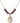 Saint Sebastian Cross Birthstone Necklace | 3/4 inch | 6mm Beads  Garnet 14kt Gold Filled