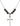 Nail Cross Birthstone Necklace | 1 1/8 inch | 6mm Beads  Jet Sterling Silver