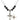 St. Benedict Crucifix Birthstone Necklace | 1 1/8 inch | 6mm Beads  Jet Sterling Silver