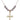 Crucifix Birthstone Necklace | 1 1/8 inch | 6mm Beads  Light Amethyst 14kt Gold Filled