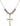 Crucifix Birthstone Necklace | 1 1/8 inch | 6mm Beads  Light Amethyst 14kt Gold Filled