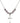 Cross Birthstone Necklace | 3/4 inch | 6mm Beads  Light Amethyst Sterling Silver