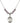 Saint Francis of Assisi Birthstone Necklace | 3/4 inch | 6mm Beads  Light Amethyst Sterling Silver