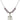 Saint Peter the Apostle Birthstone Necklace | 3/4 inch | 6mm Beads  Light Amethyst Sterling Silver