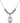 Saint Peter the Apostle Birthstone Necklace | 3/4 inch | 6mm Beads  Light Amethyst Sterling Silver