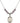 Saint Sebastian Birthstone Necklace | 3/4 inch | 6mm Beads  Light Amethyst Sterling Silver