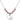Guardian Angel Birthstone Necklace | 1/2 inch | 6mm Beads  Light Rose Sterling Silver