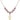 Saint Christopher Birthstone Necklace | 7/8 inch | 6mm Beads  Light Rose 14kt Gold Filled