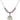 Saint Anastasia Birthstone Necklace | 3/4 inch | 6mm Beads  Light Rose Sterling Silver