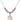 Saint Sebastian Birthstone Necklace | 3/4 inch | 6mm Beads  Light Rose Sterling Silver