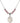 Saint Sebastian Birthstone Necklace | 3/4 inch | 6mm Beads  Light Rose Sterling Silver