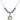 Saint Bonaventure Birthstone Necklace | 3/4 inch | 6mm Beads  Light Sapphire Sterling Silver
