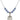 Saint Barnabas Birthstone Necklace | 3/4 inch | 6mm Beads  Light Sapphire Sterling Silver