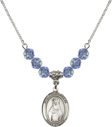 St. Hildegard von Bingen Birthstone Necklace | 3/4 inch