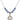 Saint Bernard of Montjoux Birthstone Necklace | 3/4 inch | 6mm Beads  Light Sapphire Sterling Silver