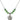 Saint Christopher Birthstone Necklace | 5/8 inch | 6mm Beads  Peridot Sterling Silver