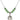 Saint Cecilia Birthstone Necklace | 3/4 inch | 6mm Beads  Peridot Sterling Silver