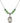 Saint Cecilia Birthstone Necklace | 3/4 inch | 6mm Beads  Peridot Sterling Silver