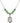 Saint Clare of Assisi Birthstone Necklace | 3/4 inch | 6mm Beads  Peridot Sterling Silver