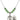 Saint Florian Birthstone Necklace | 3/4 inch | 6mm Beads  Peridot Sterling Silver