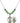 Saint Florian Birthstone Necklace | 3/4 inch | 6mm Beads  Peridot Sterling Silver