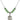 Saint George Birthstone Necklace | 3/4 inch | 6mm Beads  Peridot Sterling Silver