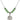 Saint Christopher Birthstone Necklace | 3/4 inch | 6mm Beads  Peridot Sterling Silver