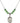 Saint Rebecca Birthstone Necklace | 3/4 inch | 6mm Beads  Peridot Sterling Silver