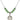 Our Lady of Lourdes Birthstone Necklace | 3/4 inch | 6mm Beads  Peridot Sterling Silver