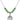 Saint Mary Magdalene of Canossa Birthstone Necklace | 3/4 inch  Peridot Sterling Silver