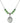 Saint Mary Magdalene of Canossa Birthstone Necklace | 3/4 inch  Peridot Sterling Silver