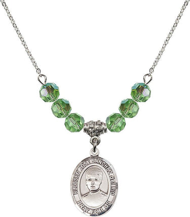 Blessed Jose Sanchez del Rio Birthstone Necklace | 3/4 inch