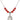Divine Mercy Birthstone Necklace | 3/4 inch | 6mm Beads  Ruby Sterling Silver