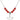 Holy Spirit Birthstone Necklace | 5/8 inch | 6mm Beads  Ruby Sterling Silver