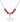 Holy Spirit Birthstone Necklace | 5/8 inch | 6mm Beads  Ruby Sterling Silver