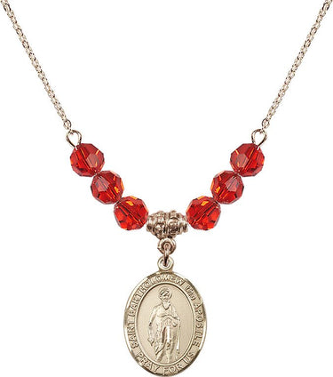 Collar de San Bartolomé Apóstol con piedra de nacimiento | 1,9 cm
