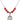 Saint Victoria Birthstone Necklace | 3/4 inch | 6mm Beads  Ruby Sterling Silver