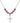 Cross Birthstone Necklace | 3/4 inch | 6mm Beads  Rose Sterling Silver