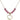 Heart Birthstone Necklace | 1/2 inch | 6mm Beads  Rose 14kt Gold Filled