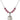 Saint Lucia of Syracuse Birthstone Necklace | 3/4 inch | 6mm Beads  Rose Sterling Silver
