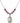 Saint Lucia of Syracuse Birthstone Necklace | 3/4 inch | 6mm Beads  Rose Sterling Silver