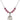 Saint William of Rochester Birthstone Necklace | 3/4 inch | 6mm Beads  Rose Sterling Silver
