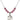 Saint Christopher Birthstone Necklace | 3/4 inch | 6mm Beads  Rose Sterling Silver