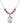 Saint Christopher Birthstone Necklace | 3/4 inch | 6mm Beads  Rose Sterling Silver