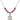 Saint Walter of Pontnoise Birthstone Necklace | 3/4 inch | 6mm Beads  Rose Sterling Silver