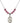 Saint Walter of Pontnoise Birthstone Necklace | 3/4 inch | 6mm Beads  Rose Sterling Silver