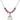 Saint Kieran Birthstone Necklace | 3/4 inch | 6mm Beads  Rose Sterling Silver