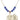 Saint Michael the Archangel Birthstone Necklace | 7/8 inch | 6mm Beads  Sapphire 14kt Gold Filled