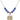 Saint Michael the Archangel Birthstone Necklace | 3/4 inch | 6mm Beads  Sapphire 14kt Gold Filled